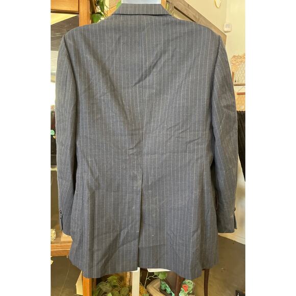 Ratner Clothes Men's Pinstriped Jacket and Pant Set - Stylish Size 36 Ensemble - Picture 3 of 6